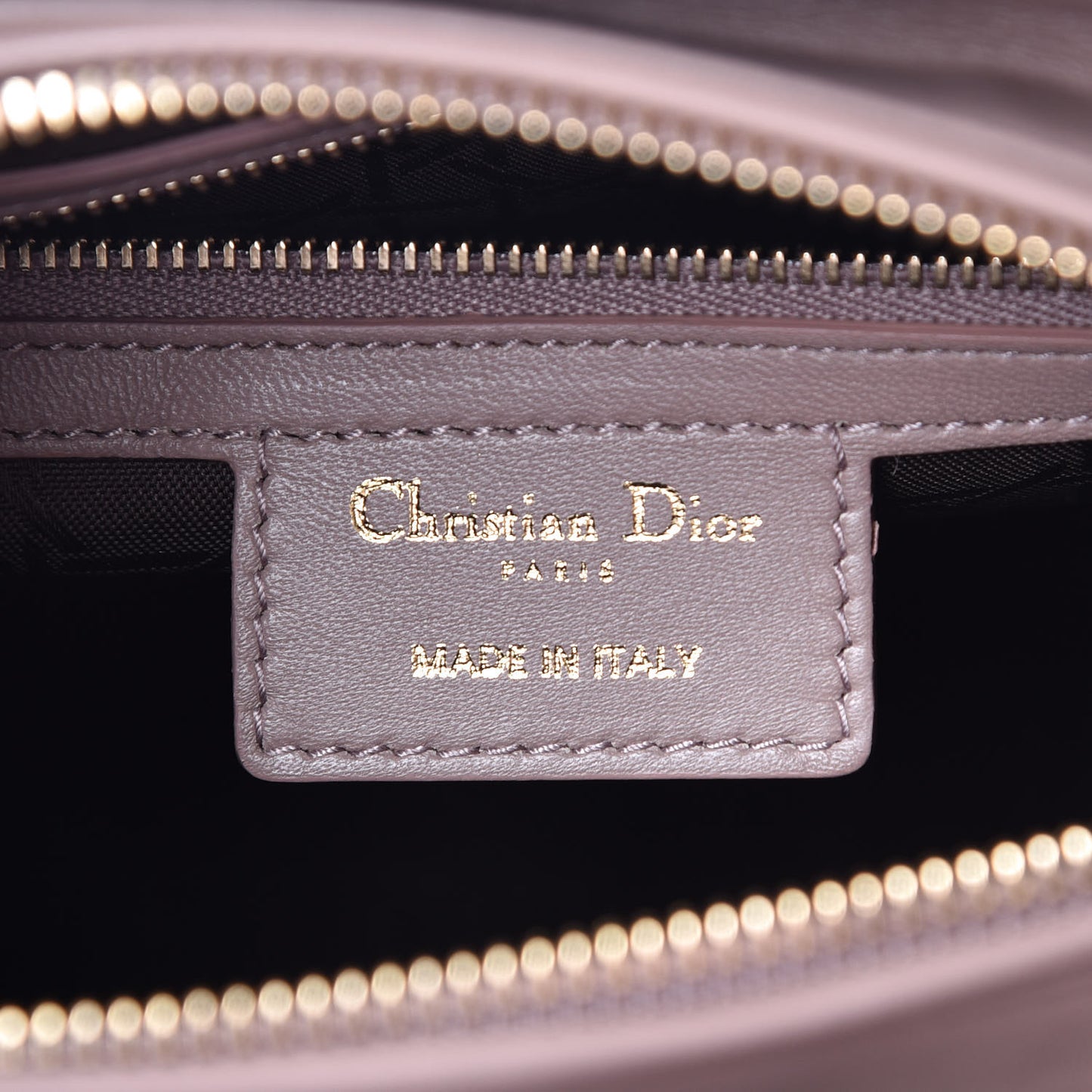 Lambskin Cannage Medium Lady Dior Taupe