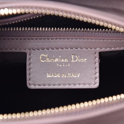 Christian Dior Lambskin Cannage Medium Lady Dior Taupe 6 of 14