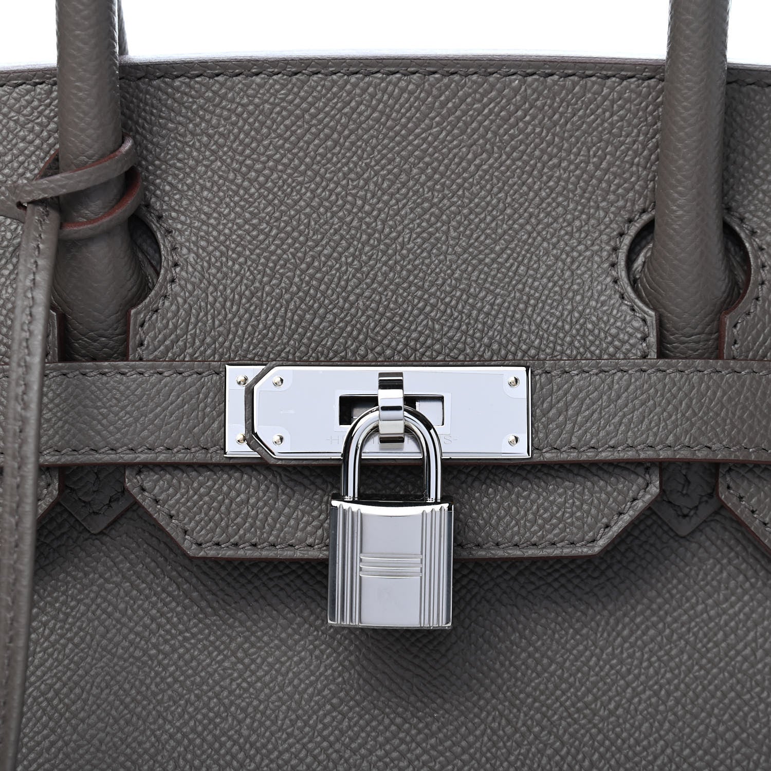 Hermes Epsom Birkin Sellier 30 Etain 17 of 18