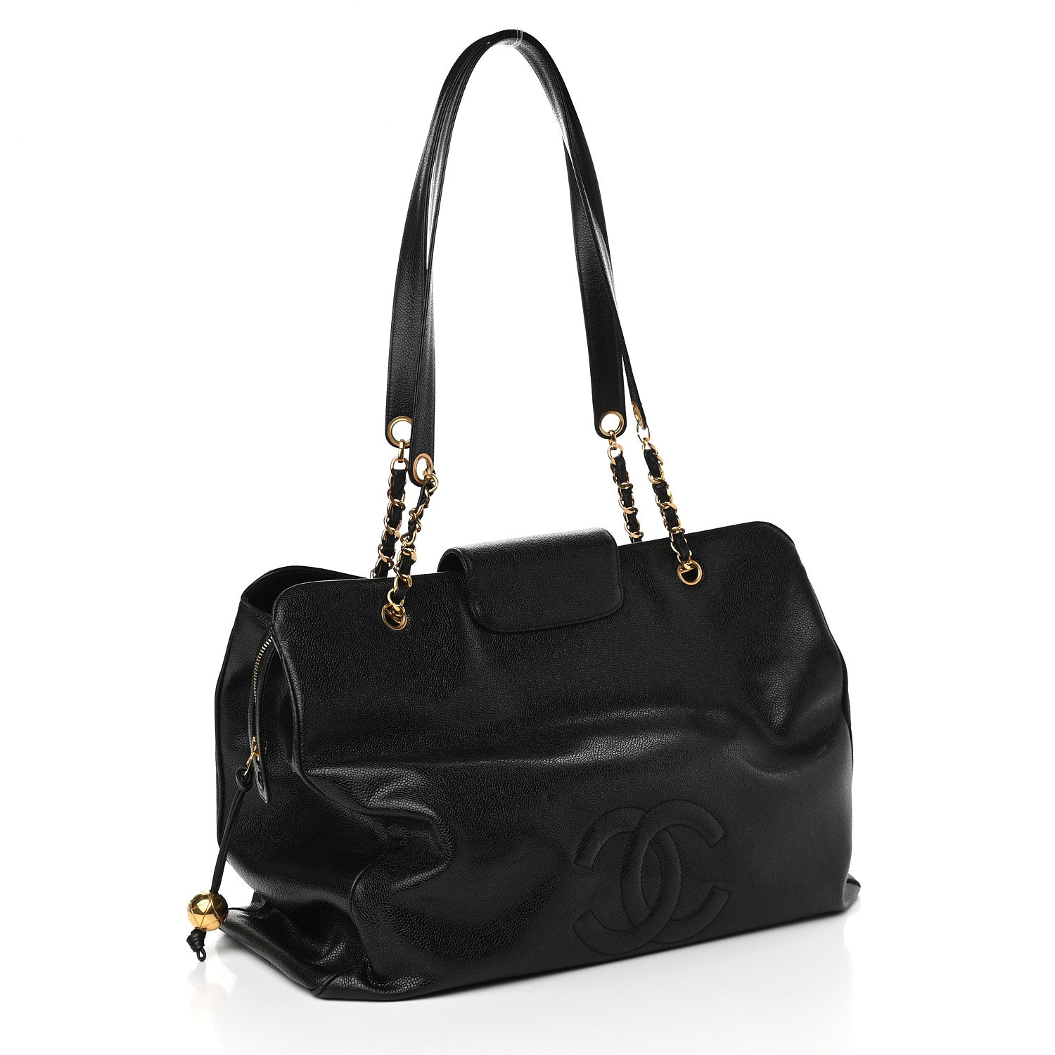Chanel Caviar XL Weekender Bag Black 3 of 9