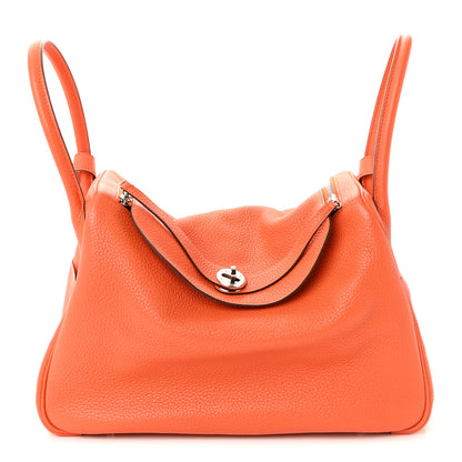 Hermes Taurillon Clemence Lindy 34 Orange 1 of 9