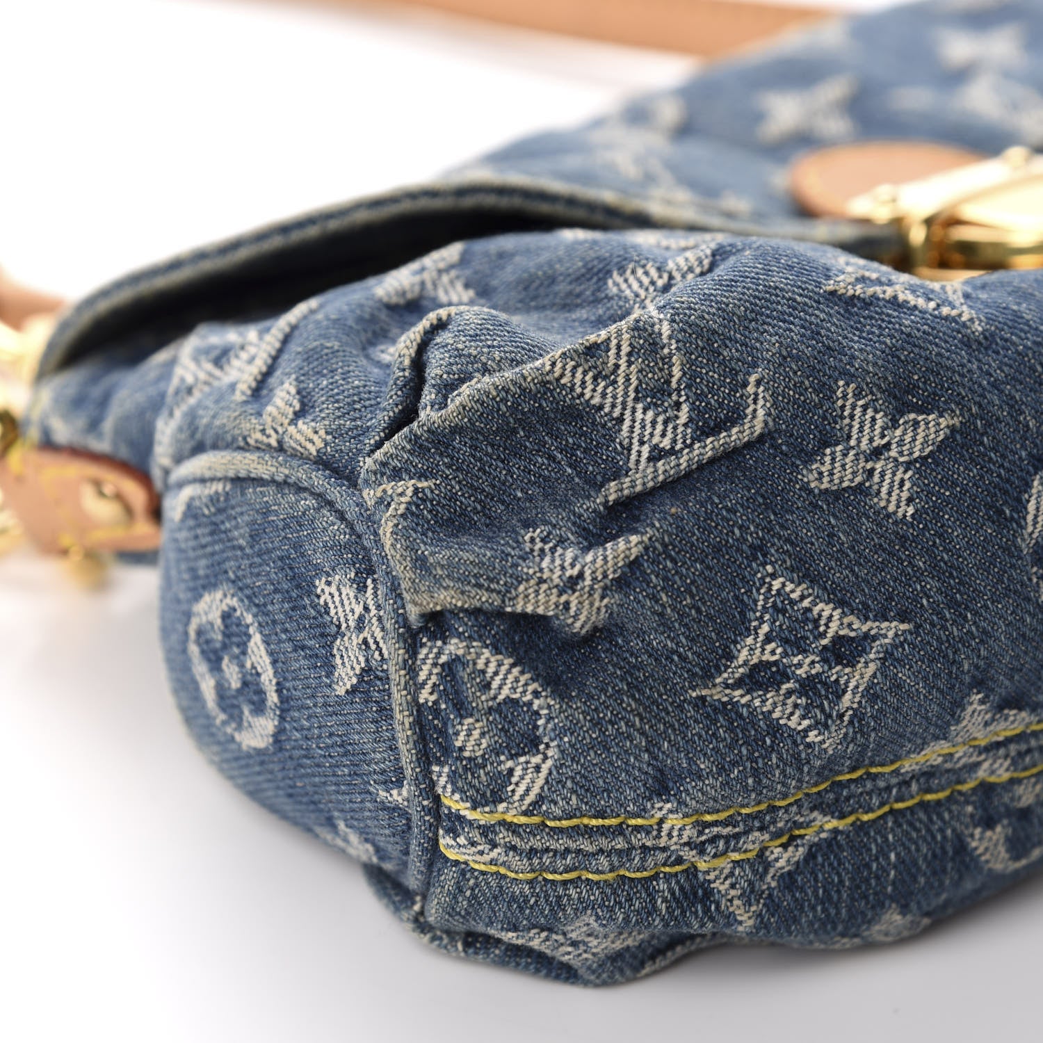 Louis Vuitton Monogram Denim Mini Pleaty Blue 6 of 12
