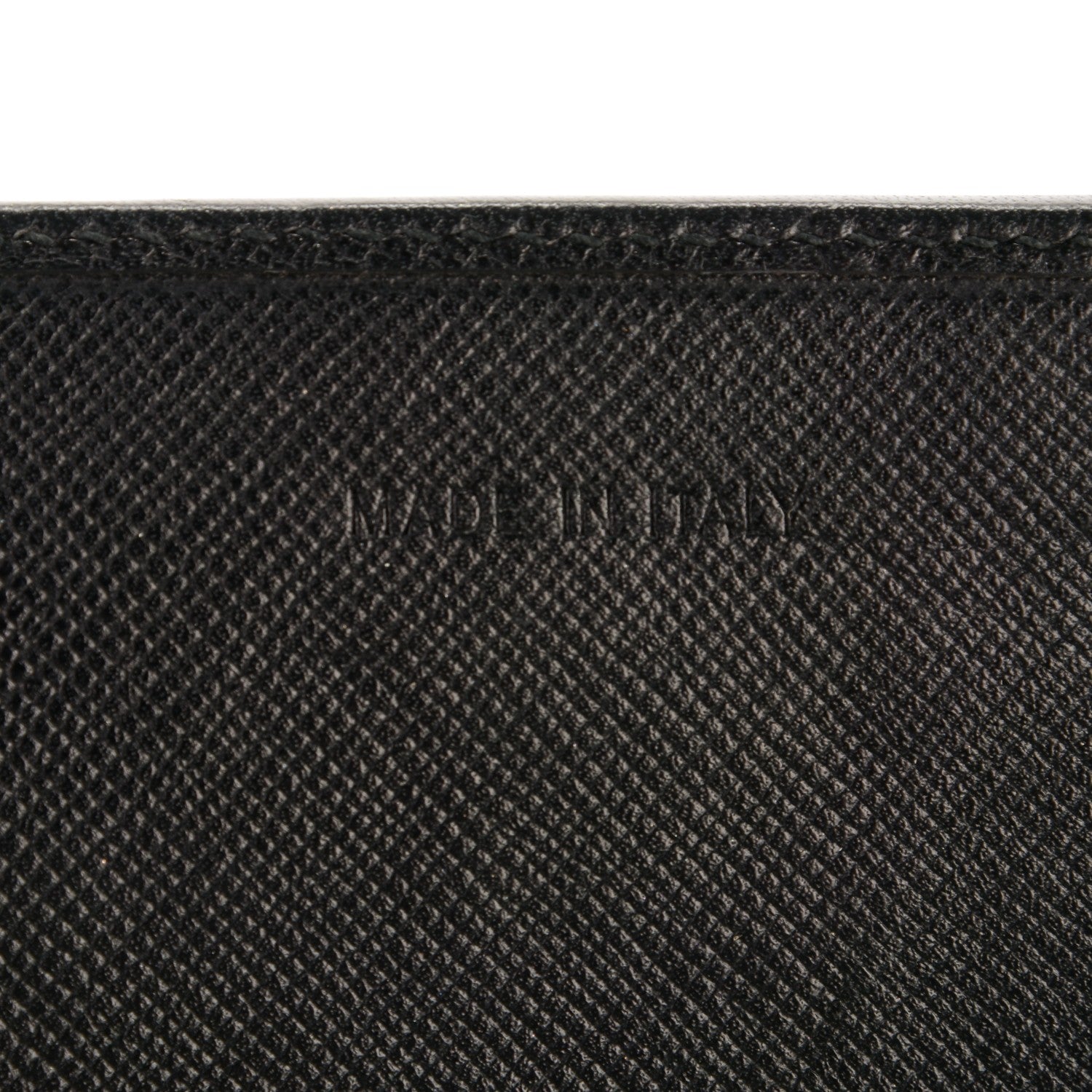 Prada Saffiano Triangle Continental Flap Wallet Nero Black 7 of 8