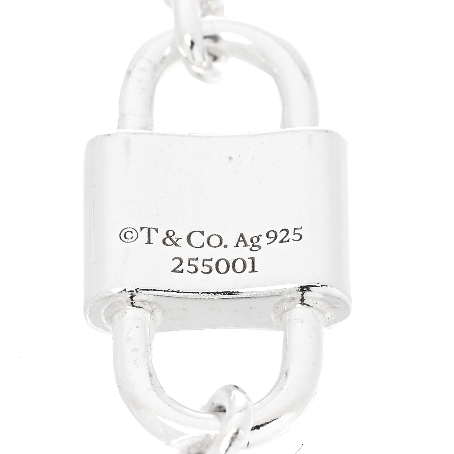 Tiffany Sterling Silver 1837 Lock Bracelet 3 of 5
