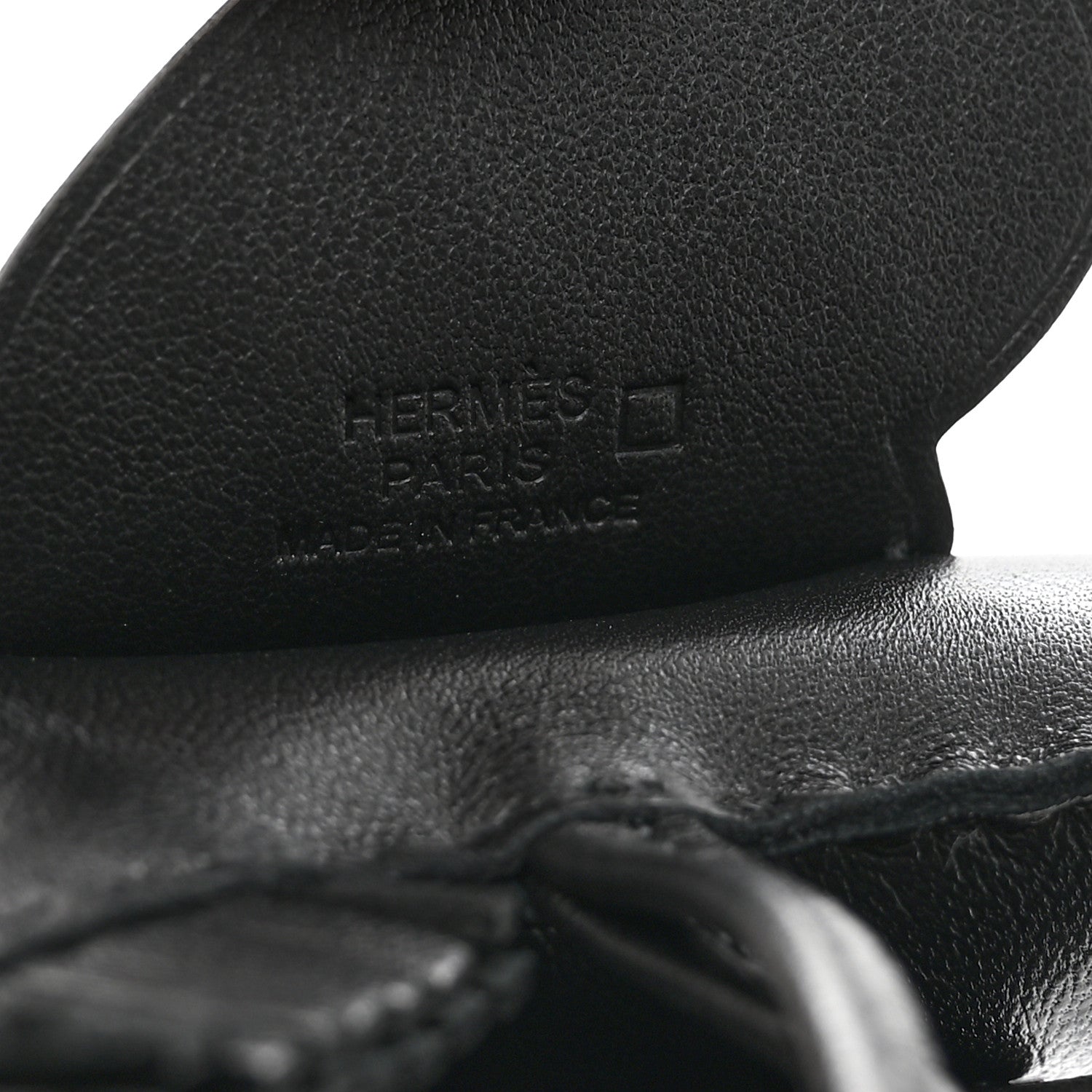 Hermes Milo Lambskin Matte Alligator Touch Grigri Rodeo Pegase Horse Bag Charm GM So Black 3 of 4