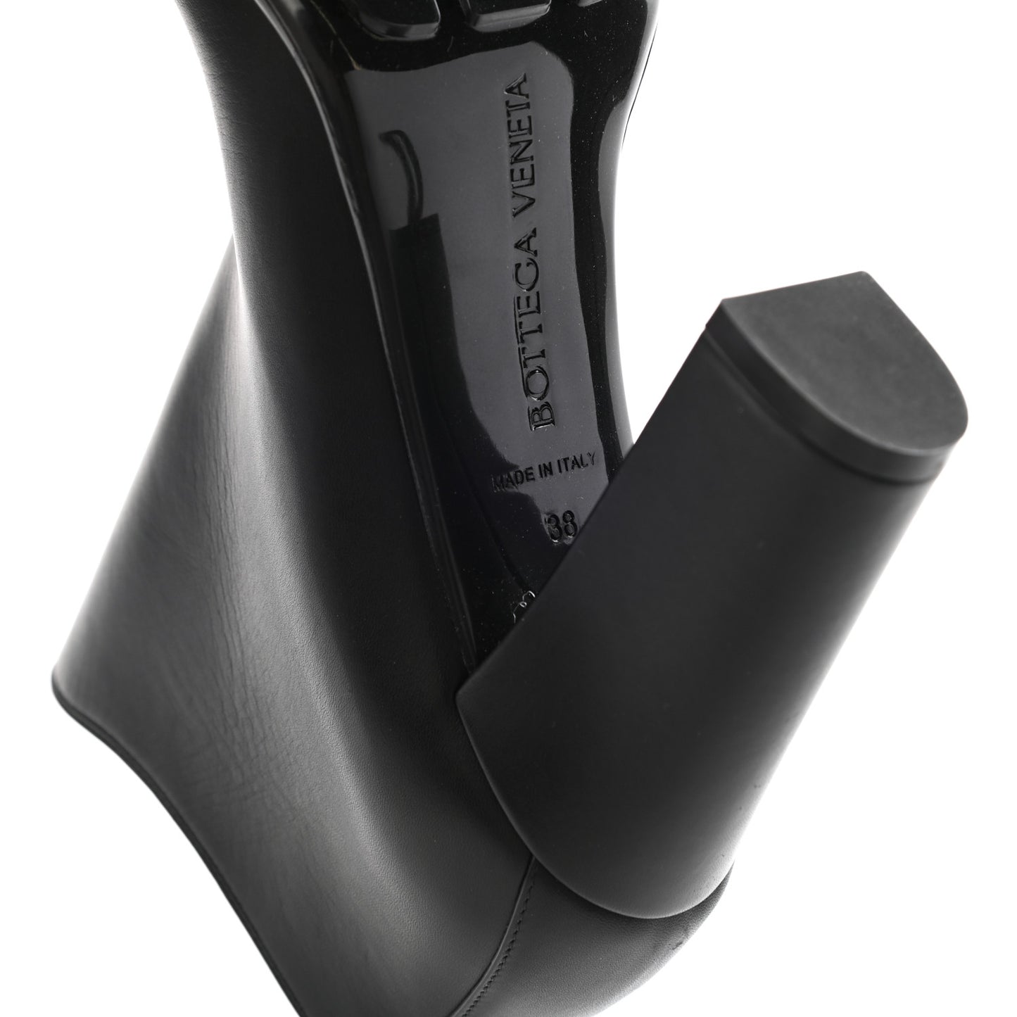 Calfskin Storm Ankle Boots 38 Black