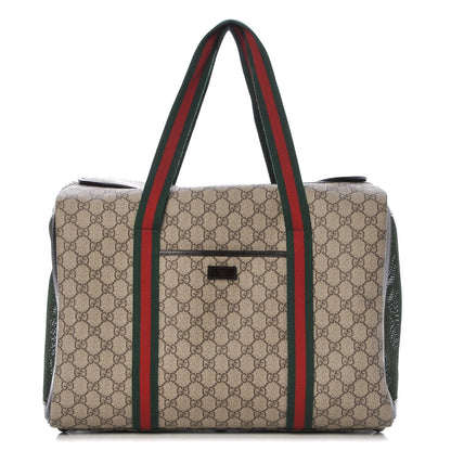 Gucci Monogram Web Dog Carrier 1 of 10