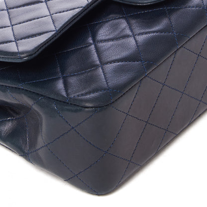 Chanel Lambskin Quilted Small Double Flap Navy 6 of 9