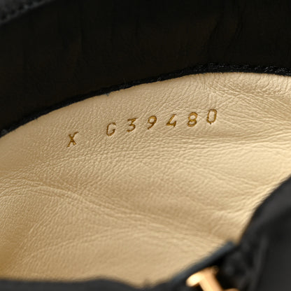 Chanel Shearling Lambskin Logo Ankle Boots 40 Ivory Black 9 of 9