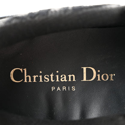 Christian Dior Shiny Technical Fabric Oblique Embroidered Womens Solar Slip On Sneakers 37.5 Black 9 of 9