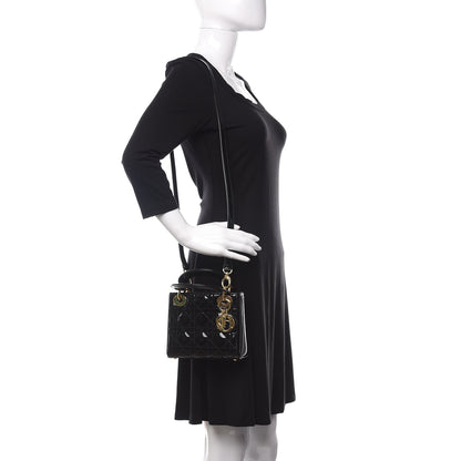 Christian Dior Patent Cannage Mini Lady Dior Black 2 of 10