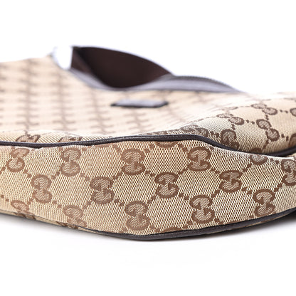 Gucci Monogram Medium Half Moon Hobo Dark Brown 8 of 12