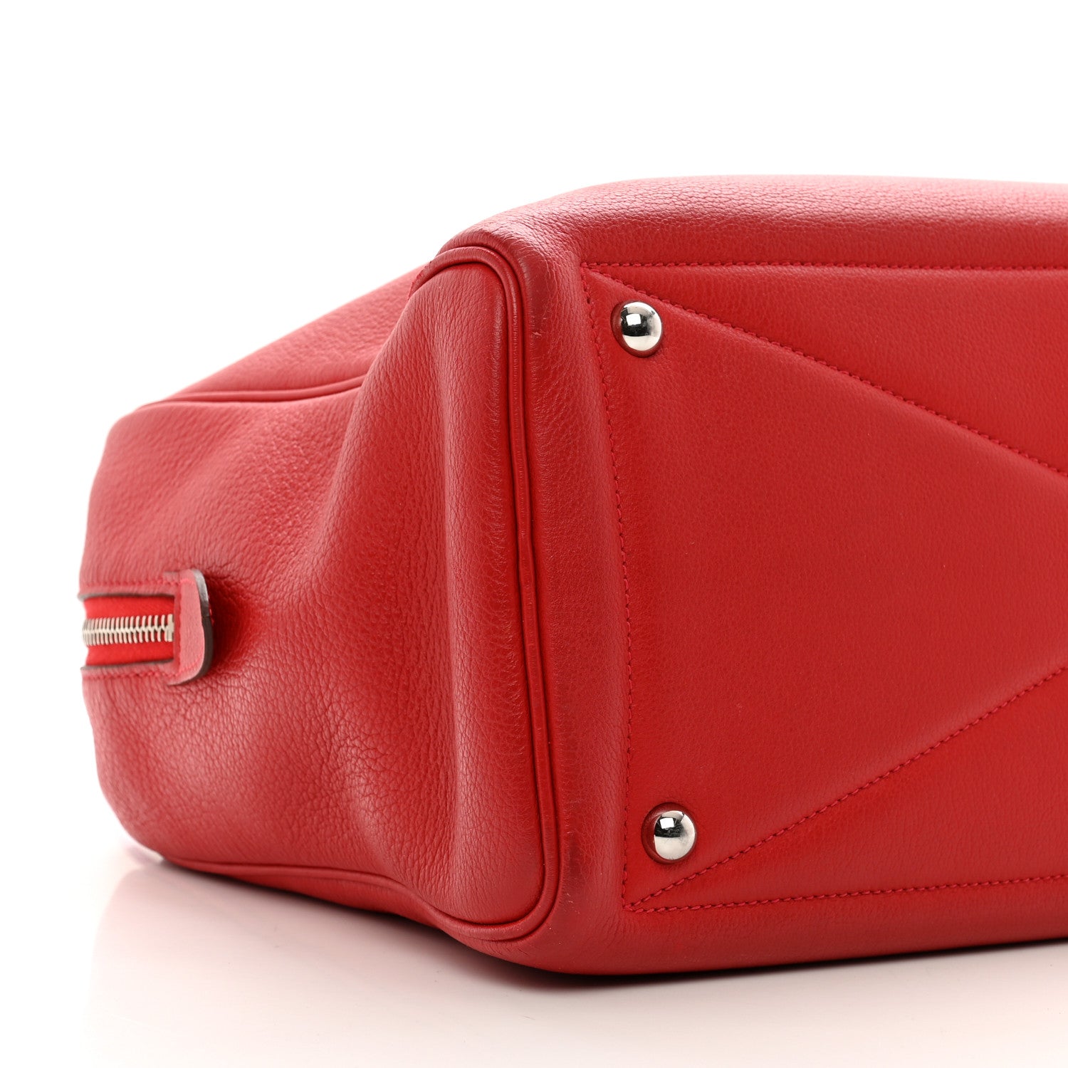 Hermes Taurillon Clemence Victoria 35 Rouge Casaque 8 of 10