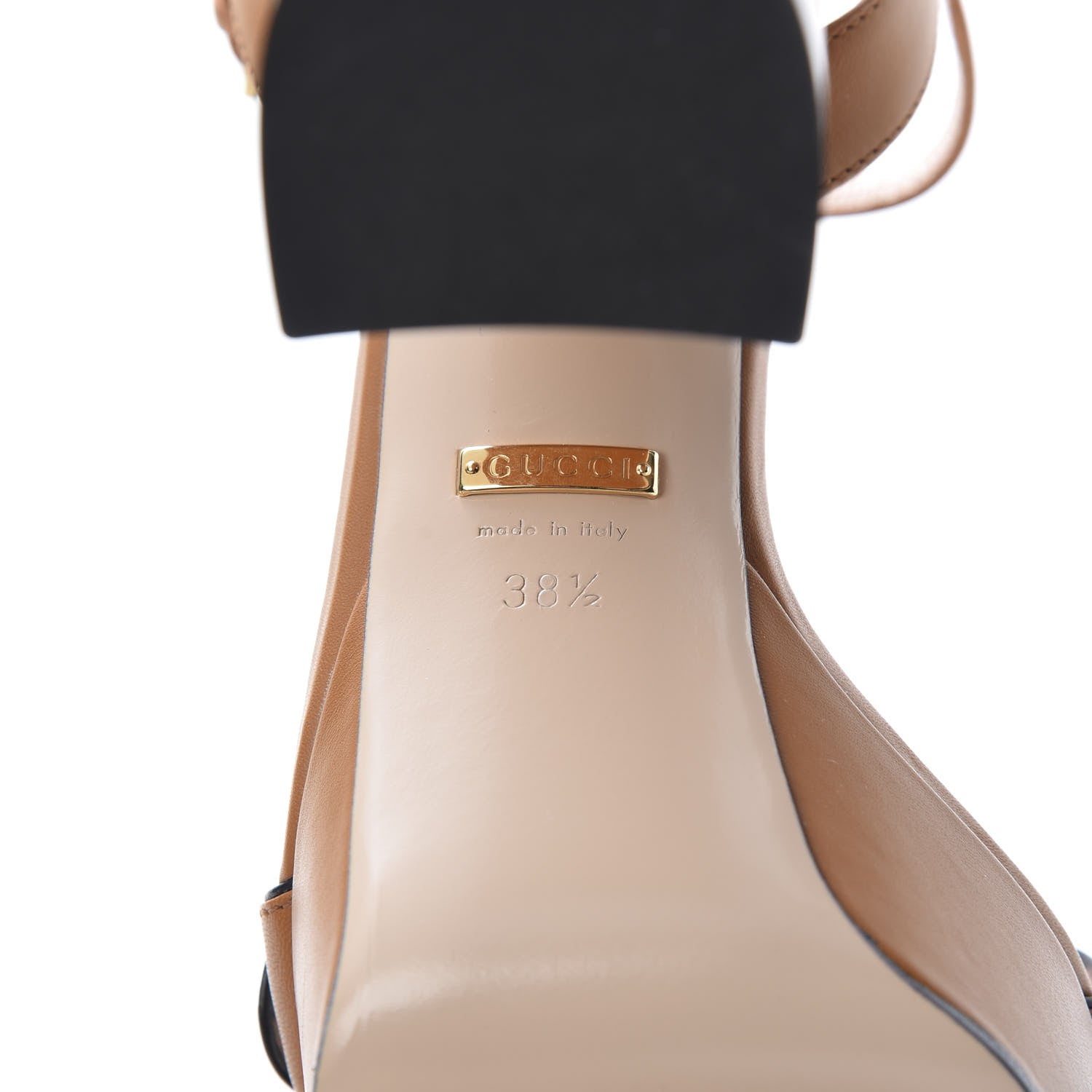 Gucci Calfskin GG Marmont Ankle Wrap 30/115mm Platform Sandals 38.5 Cognac 7 of 11