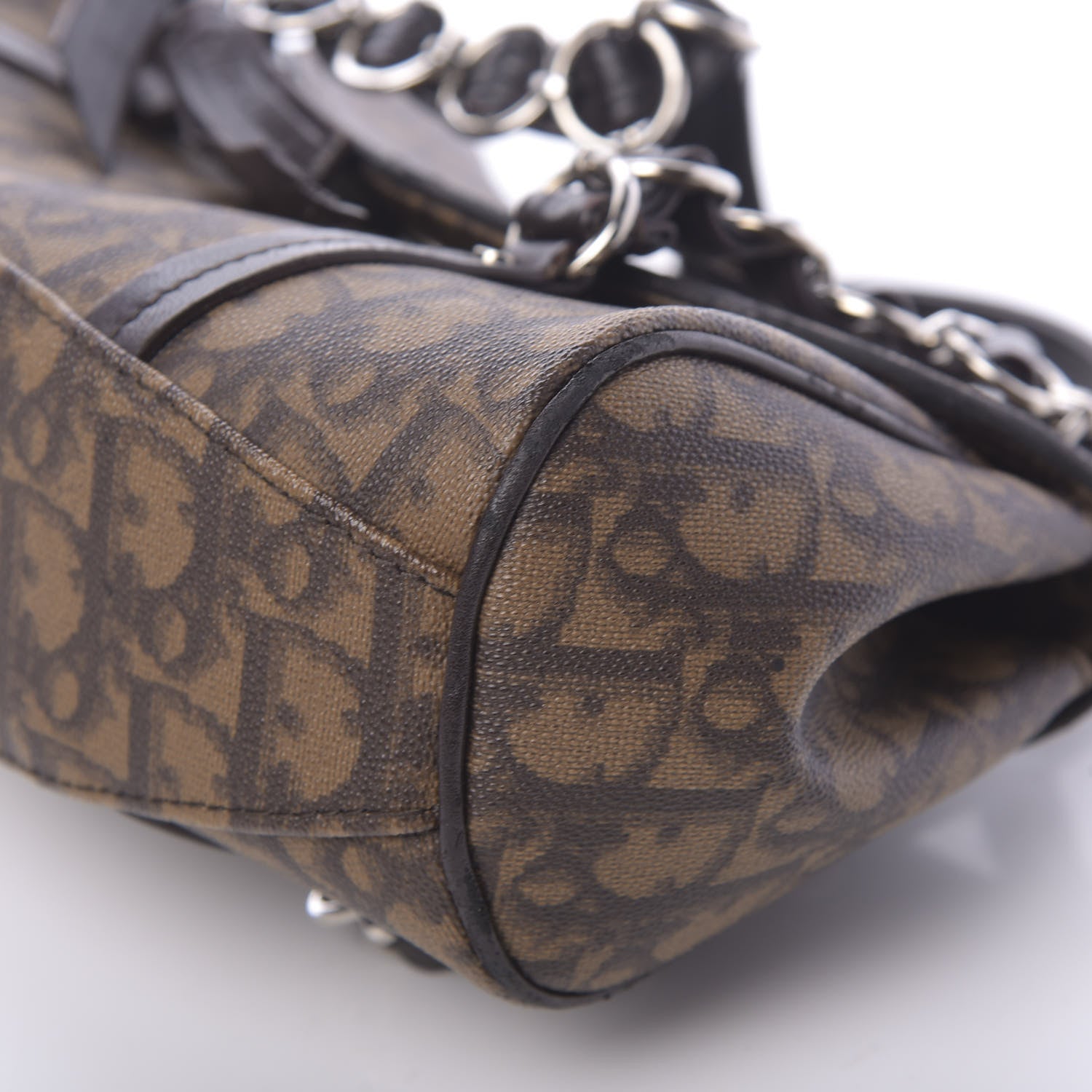 Christian Dior Monogram Romantique Trotter Bag Brown 10 of 16