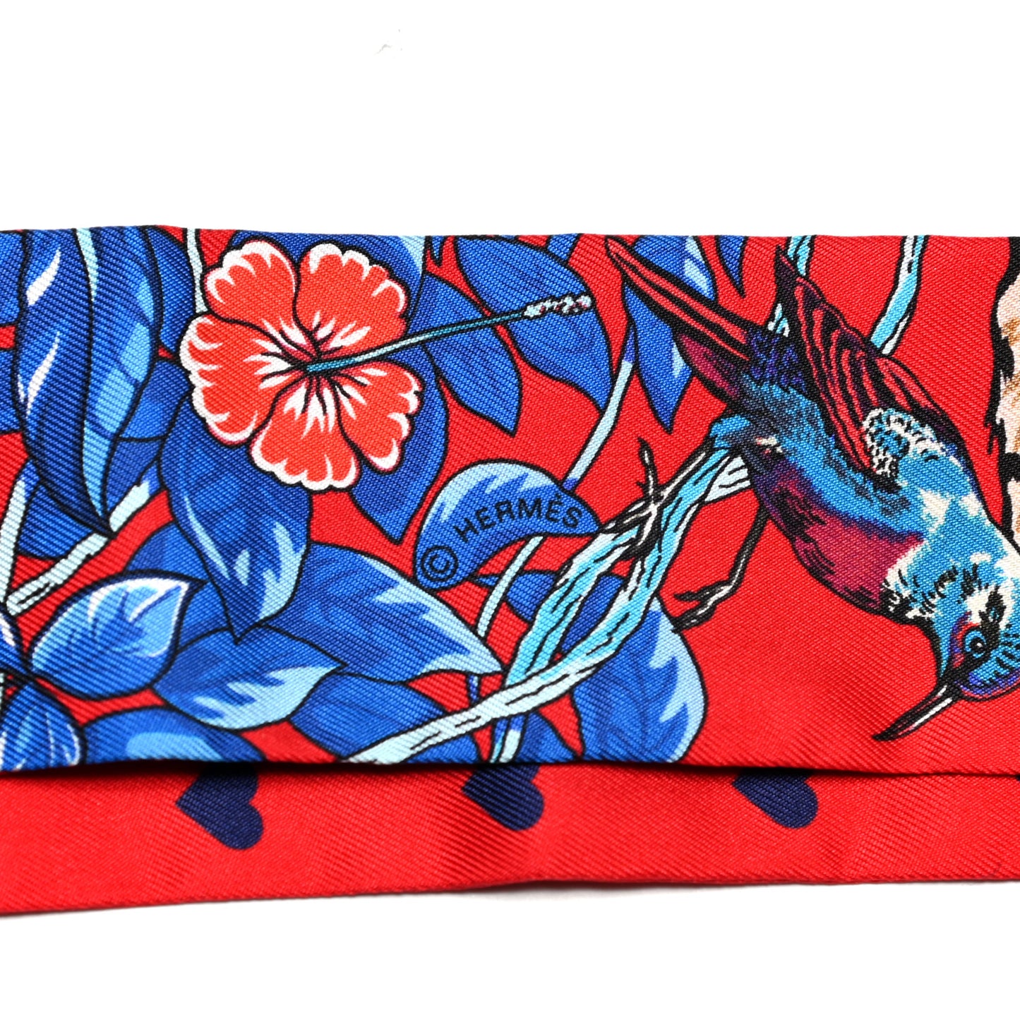 Silk Jungle Love Love Twilly Rouge Marine Fauve