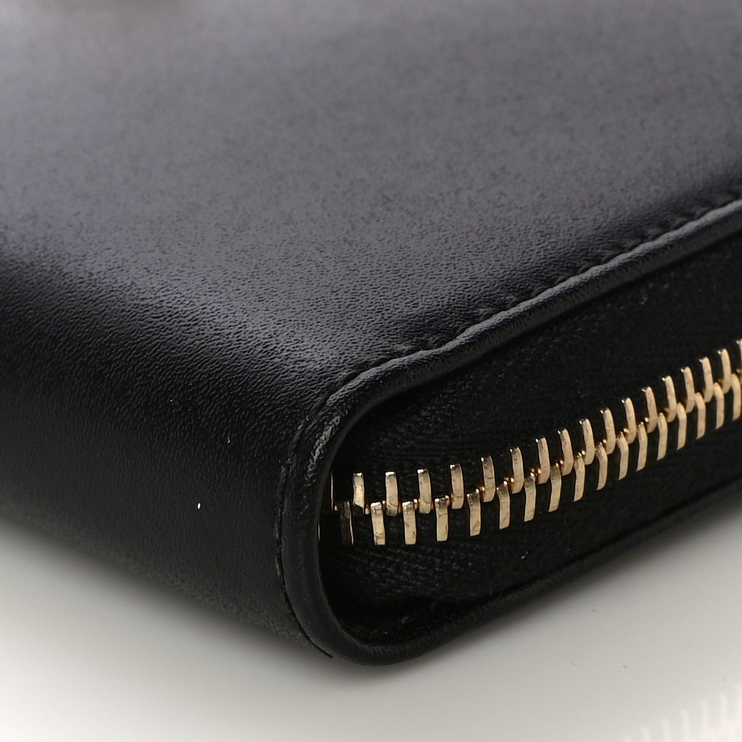 Fendi Vitello Liberty Century Lucido By The Way Zip Around Wallet Black 9 of 12