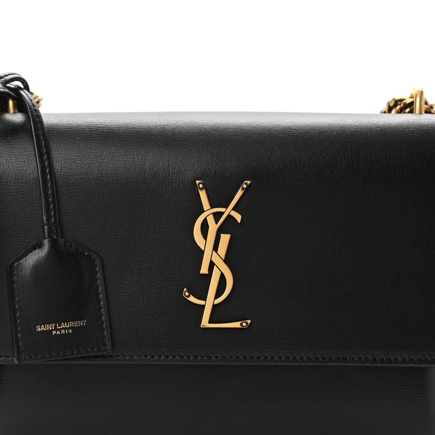 Saint Laurent Calfskin Medium Monogram Sunset Black 10 of 12