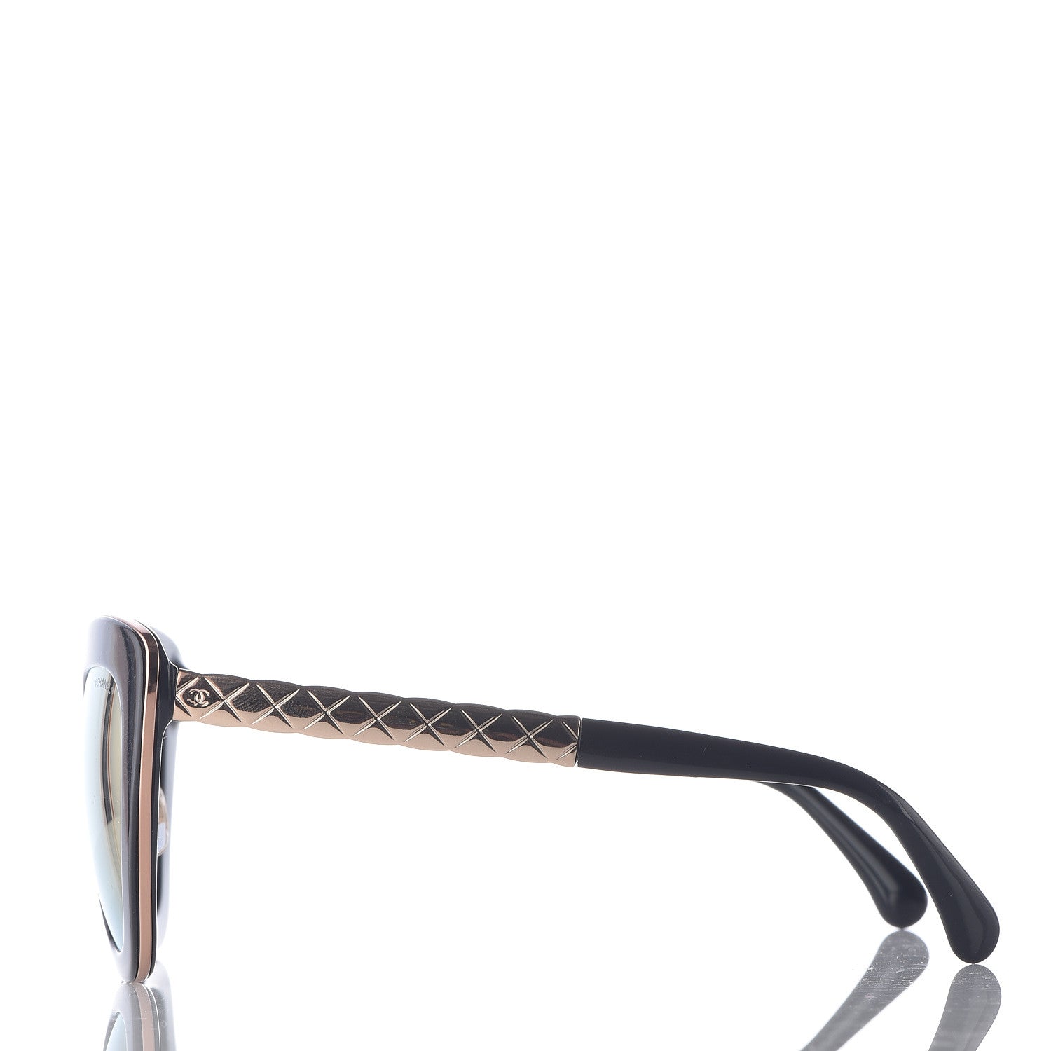 Chanel Cat Eye Quilted Sunglasses 5368 Black Pink 3 of 9