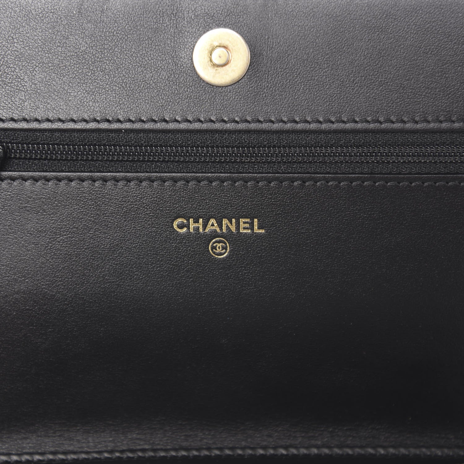 Chanel Caviar Quilted Boy Wallet On Chain WOC Black 5 of 11