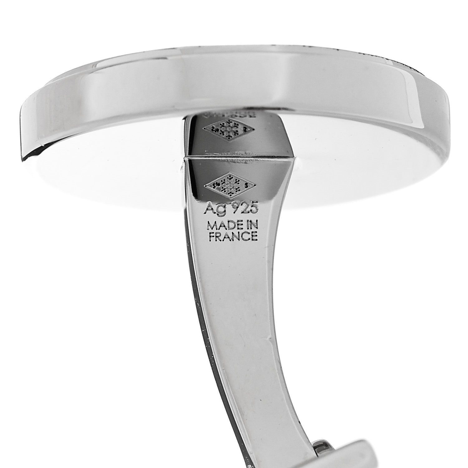 Cartier Sterling Silver Water Resistant Decor Cufflinks 5 of 5