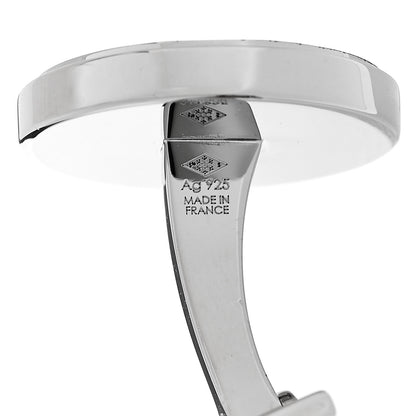 Cartier Sterling Silver Water Resistant Decor Cufflinks 5 of 5