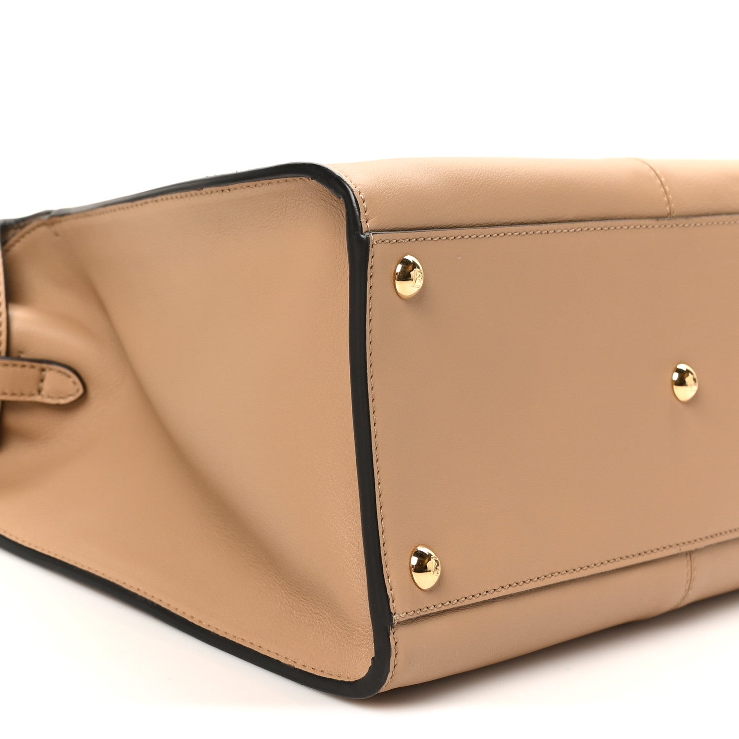 Fendi Vitello Seta Nabuk Pequin Medium Peekaboo X-Lite Cuoio Tabacco Moro 8 of 9
