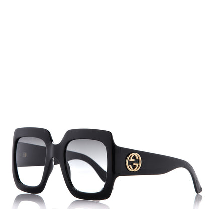 Gucci Acetate Square Frame Sunglasses GG0053S Black 1 of 7
