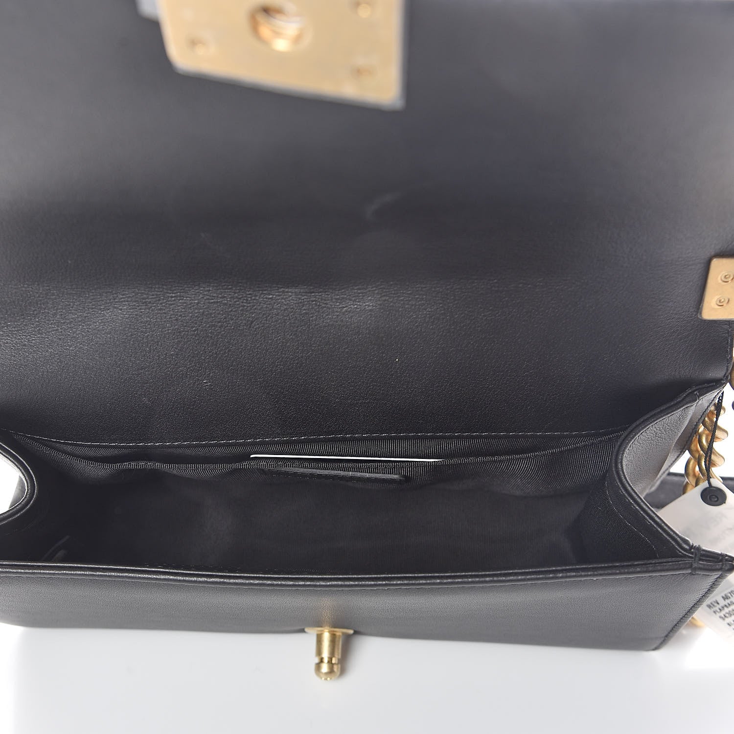 Chanel Lambskin Quilted Medium Boy Flap Black 5 of 10