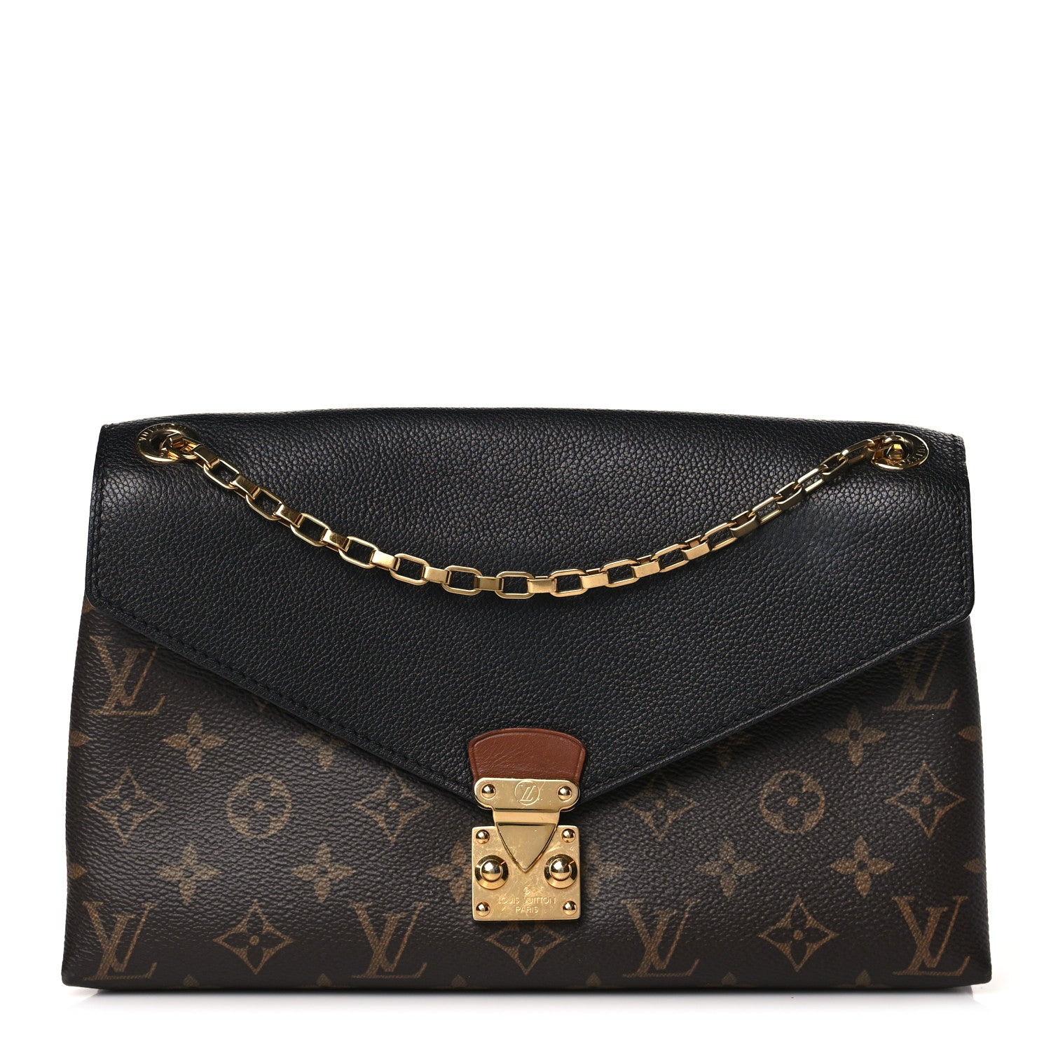 Louis Vuitton Monogram Pallas Chain Black 1 of 8
