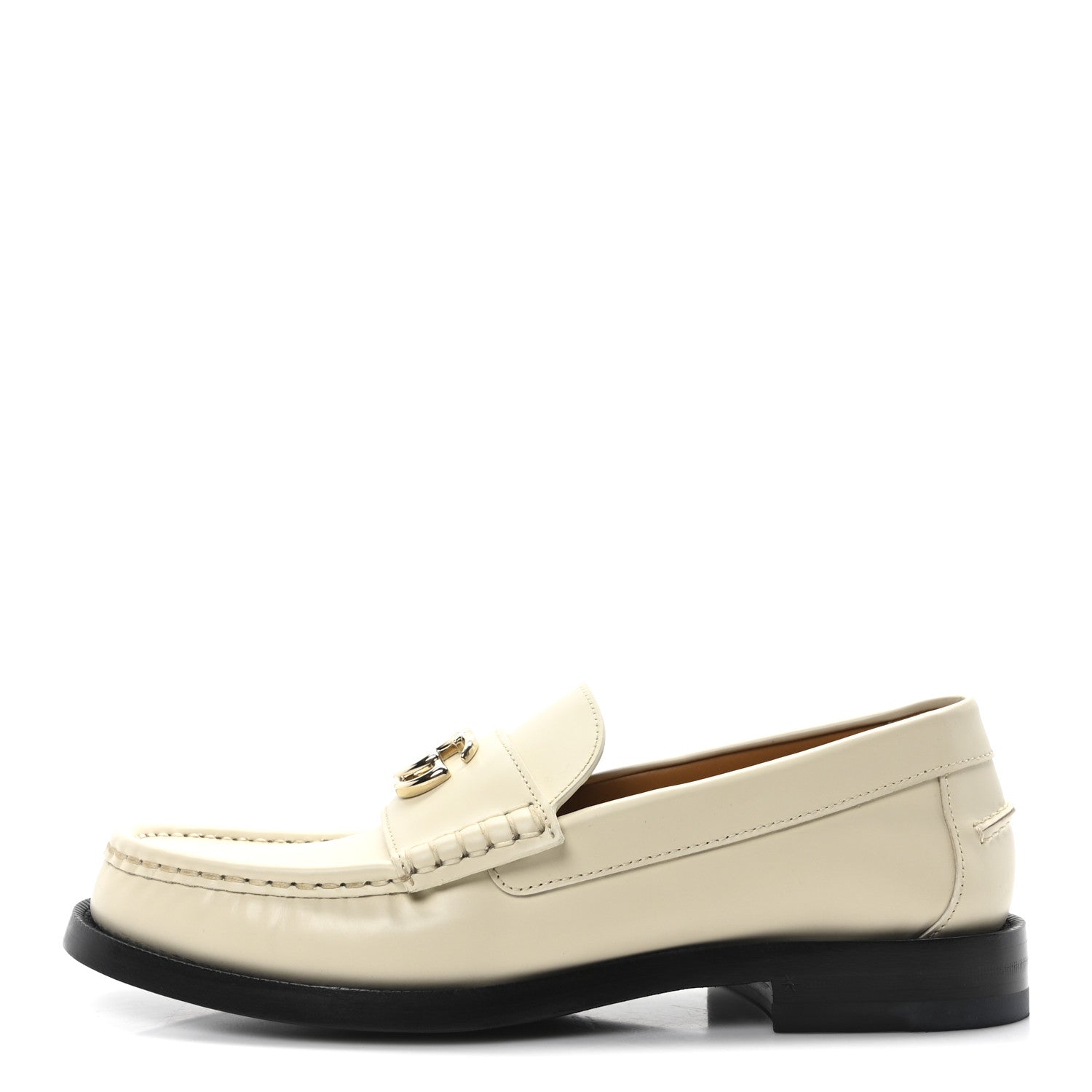 Gucci Millennial Ribot Womens Interlocking G Moccasin Loafers 37 New Ivoire 1 of 10