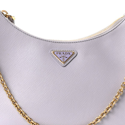 Prada Saffiano Lux Re-Edition 2005 Shoulder Bag  Glicine 8 of 10