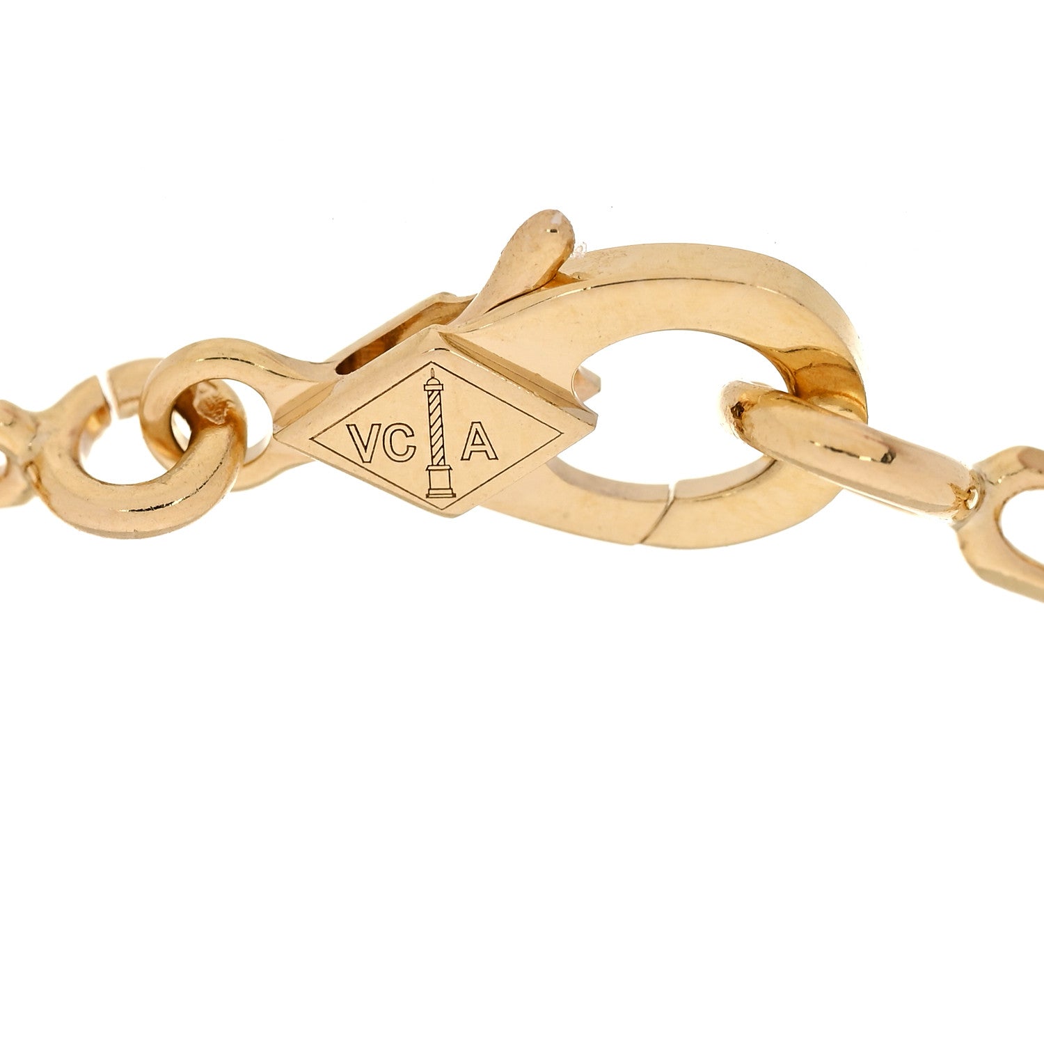 Van Cleef & Arpels 18K Yellow Gold Carnelian 5 Motifs Vintage Alhambra Bracelet 4 of 7