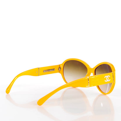 Chanel Patent CC Sunglasses Yellow 5229Q 2 of 5