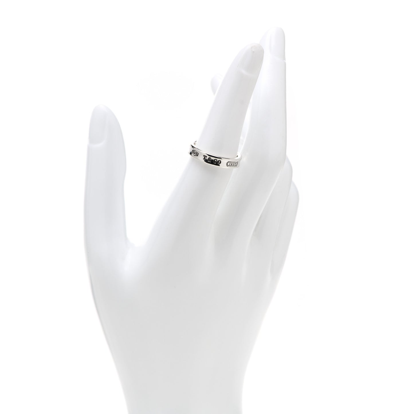 Sterling Silver Narrow 1837 Band Ring 53 6.25