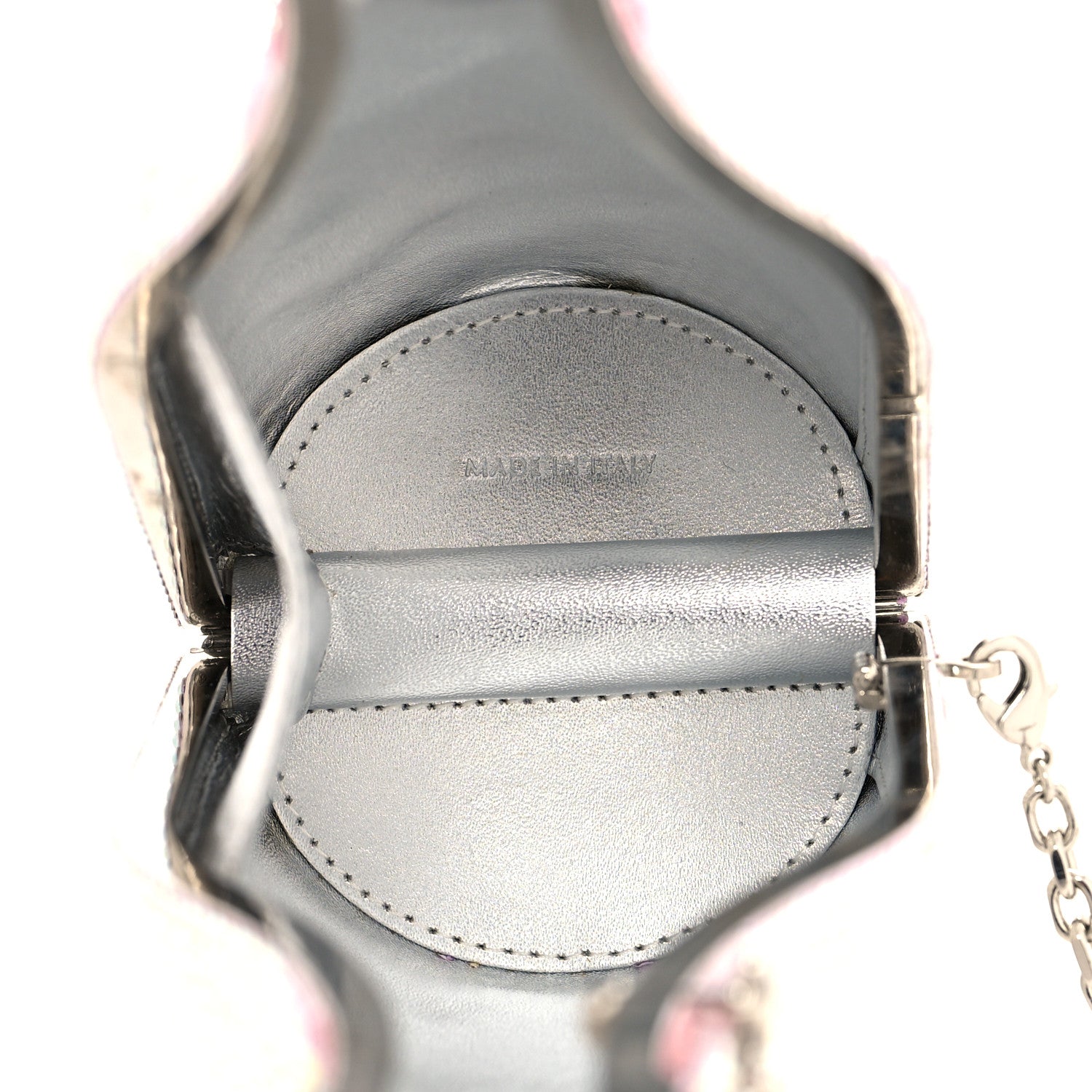 Judith Leiber Crystal Champagne Bottle Bubbly Minaudiere Clutch Pink 4 of 11