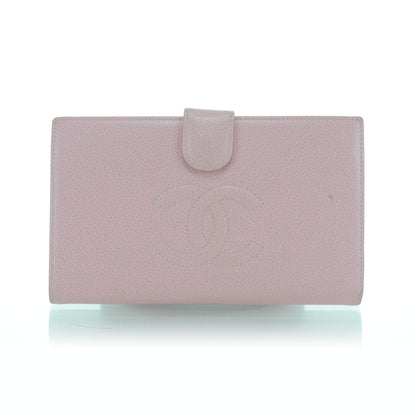 Chanel Caviar CC Clutch Wallet Pink 1 of 5