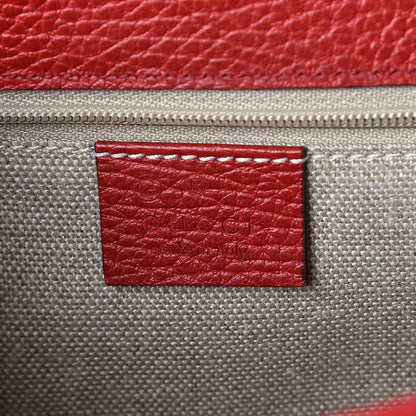Gucci Dollar Calfskin Interlocking G Shoulder Bag Red 6 of 10