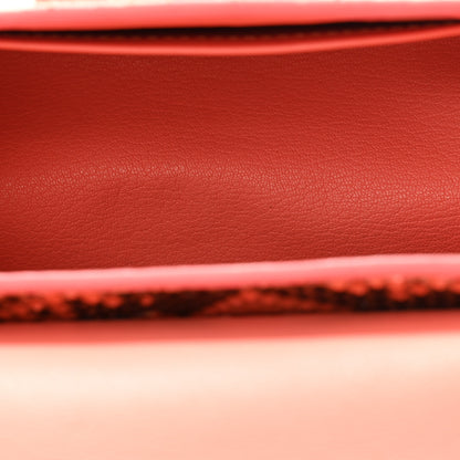 Louis Vuitton Snakeskin Twist Shoulder Bag PM Coral 5 of 10