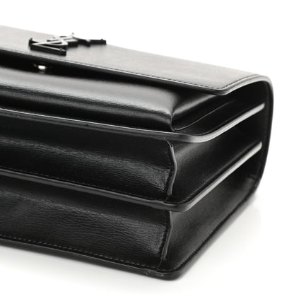 Saint Laurent Calfskin Medium Monogram Monochrome Sunset Black 9 of 9