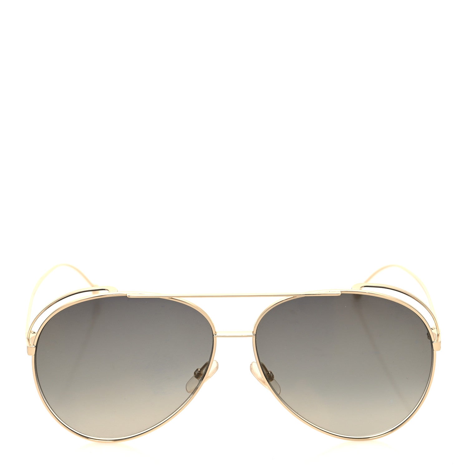 Fendi Metal Aviator Sunglasses FF0286/S Gold 2 of 7