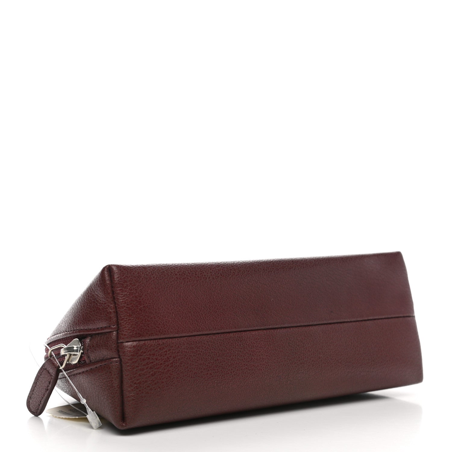 Chanel Goatskin Camellia Embossed Cosmetic Case Burgundy 4 of 8