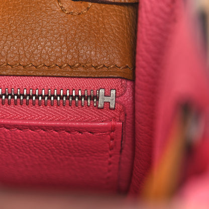 Hermes Evercolor Verso Kelly Retourne 28 Caramel Rose D'Ete 20 of 36