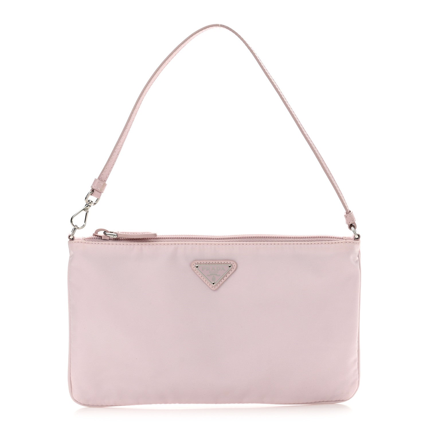 Prada Re-Nylon Vela Saffiano Mini Pochette Bag Alabastro 1 of 13
