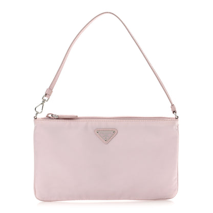 Prada Re-Nylon Vela Saffiano Mini Pochette Bag Alabastro 1 of 13