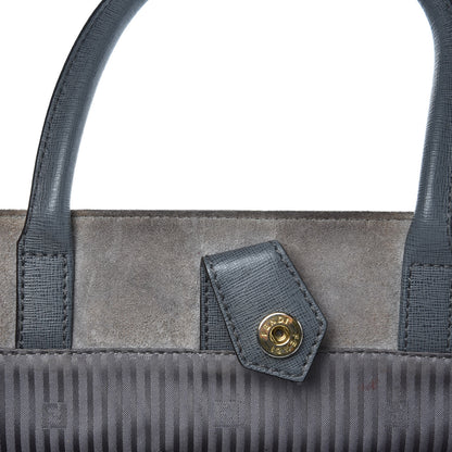 Fendi Vitello Elite Flamingo Regular 2Jours Tote Grigio Grigio Chiaro 8 of 16