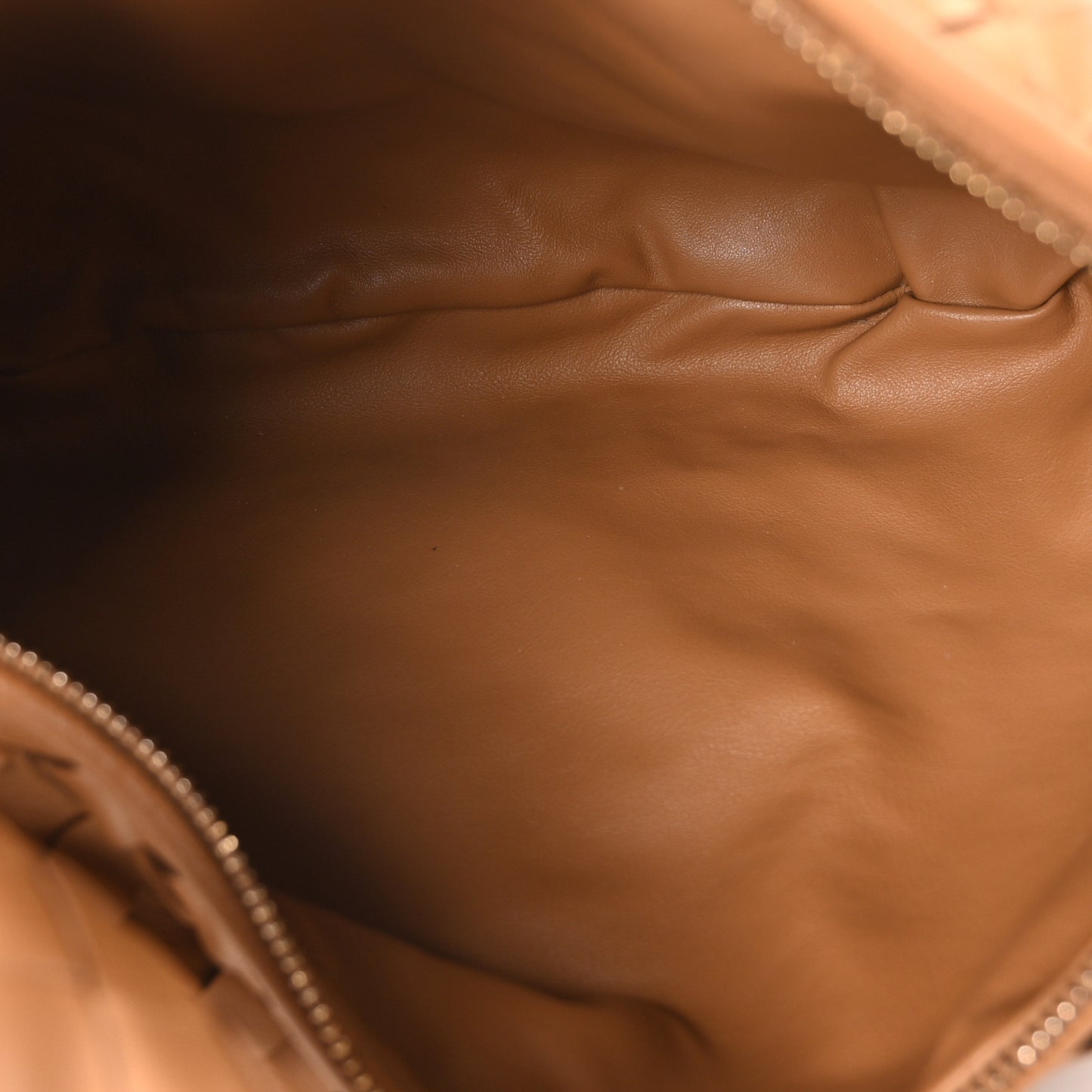 Nappa Intrecciato Teen Jodie Hobo Caramel