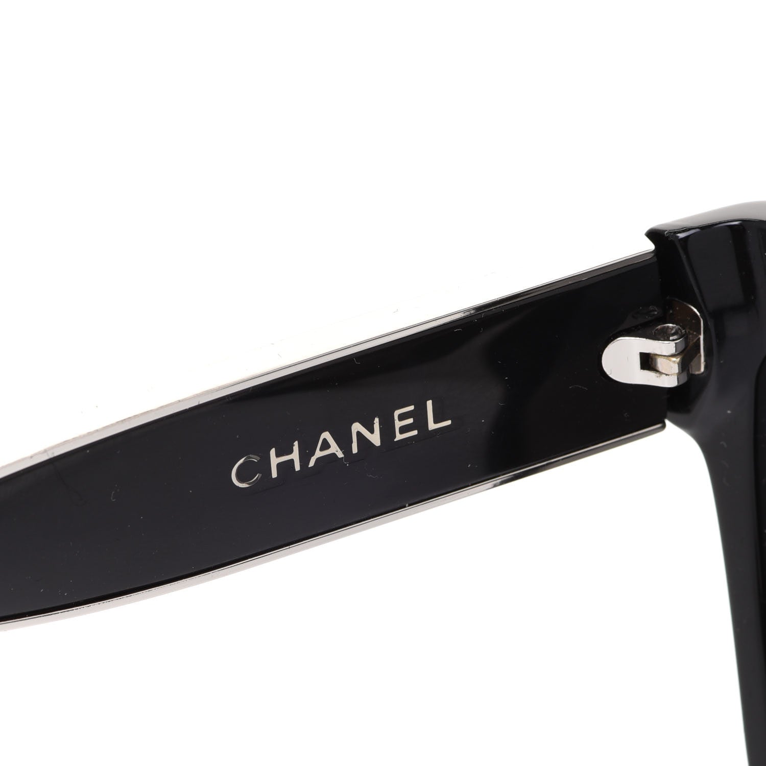 Chanel Acetate CC Cat Eye Sunglasses 5271 Black 7 of 8