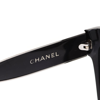 Chanel Acetate CC Cat Eye Sunglasses 5271 Black 7 of 8