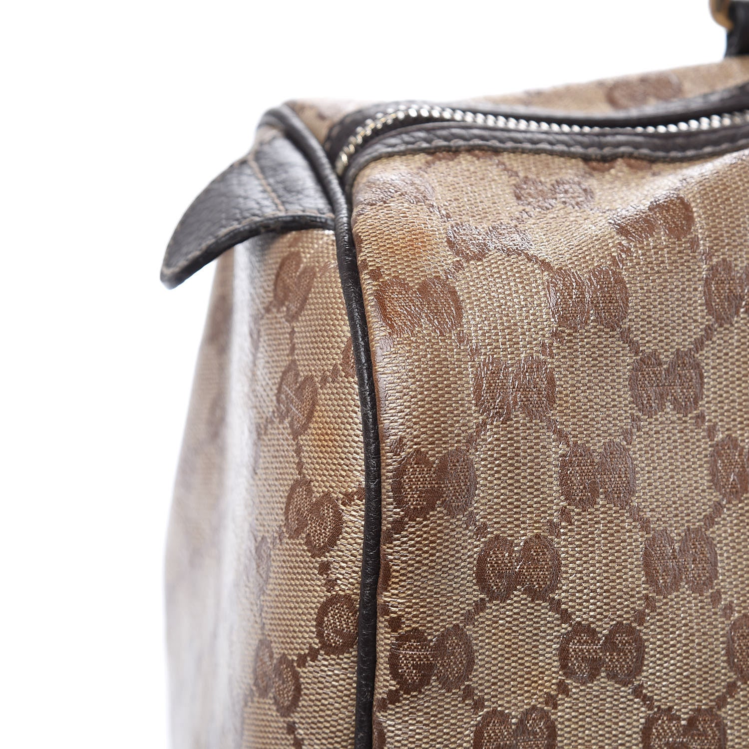 Gucci Crystal Monogram Medium Joy Boston Dark Brown 15 of 17